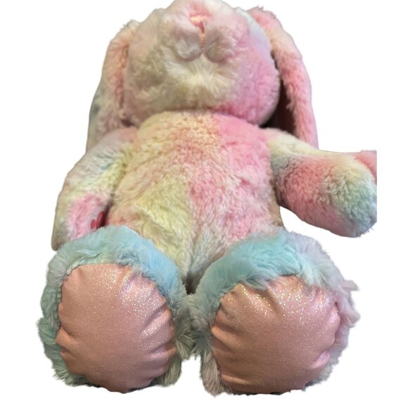 Build A Bear Singing Bunny Pastel Tie-Dye 17" Plush Frozen II "Into The Unknown" - Picture 4 of 5